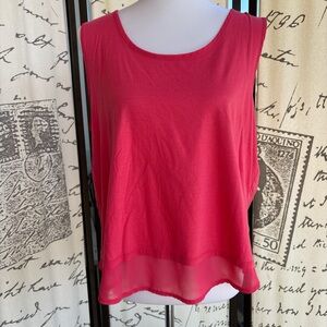 Talbots tank top witch mesh bottom